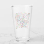 Wereldvlaggen Glas (Achterkant)