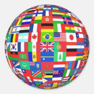 WERELDVLAKKEN RONDE STICKER