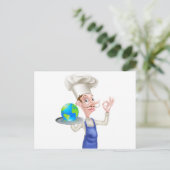 Wereldvoedselschef Briefkaart (Staand voorkant)