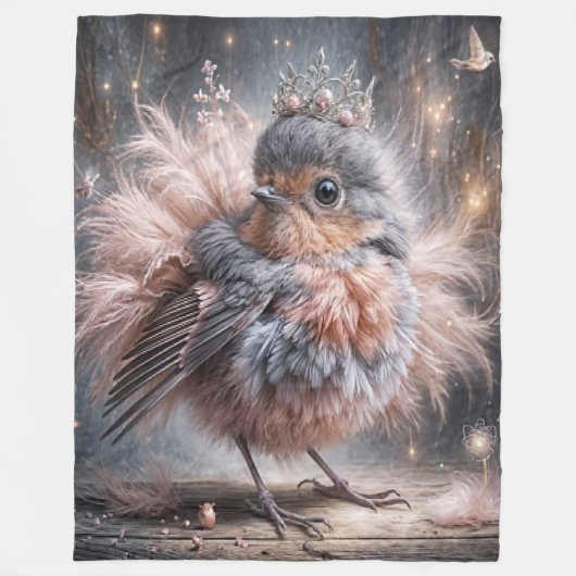 wereldvogel fleece deken (Voorkant)