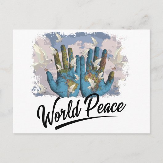 Wereldvrede Briefkaart (Voorkant)