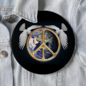 Wereldvrede en Button van Doves (In situ)