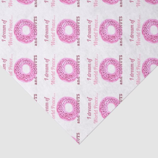 Wereldvrede en donuts tissuepapier (Detail)