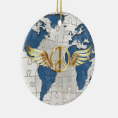 Wereldvrede Keramisch Ornament (Rechts)