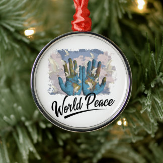 Wereldvrede Metalen Ornament