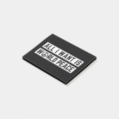 Wereldvrede Post-it® Notes (Schuin)