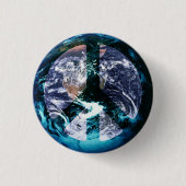 Wereldvrede Ronde Button 3,2 Cm (Voorkant)