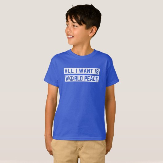 Wereldvrede T-shirt (Voorkant volledig)