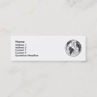 Wereldvredesprofielkaart Mini Visitekaartje