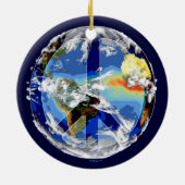 Wereldvredessieraden Keramisch Ornament (Achterkant)