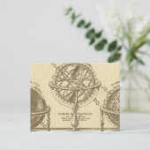 WereldWereldbol Briefkaart (Staand voorkant)