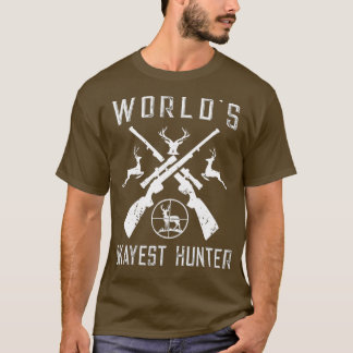 Wereldwerelden Okayest Hunter Funny Hunting Gift T-shirt