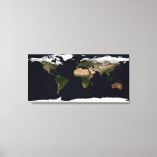 Wereldwijd afbeelding van onze wereld canvas afdruk