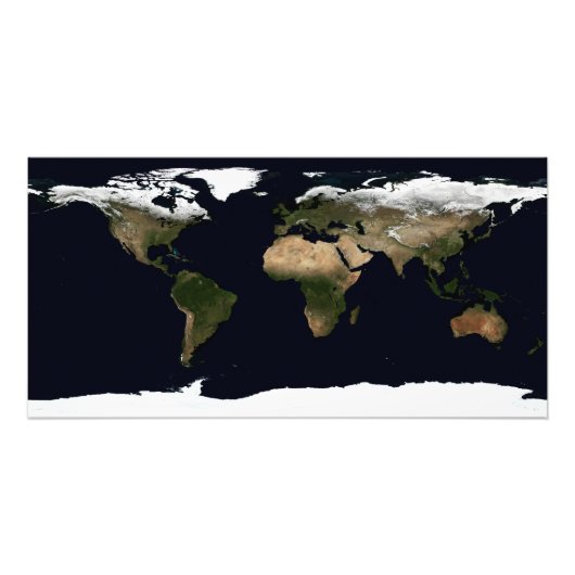 Wereldwijd afbeelding van onze wereld foto afdruk (Voorkant)