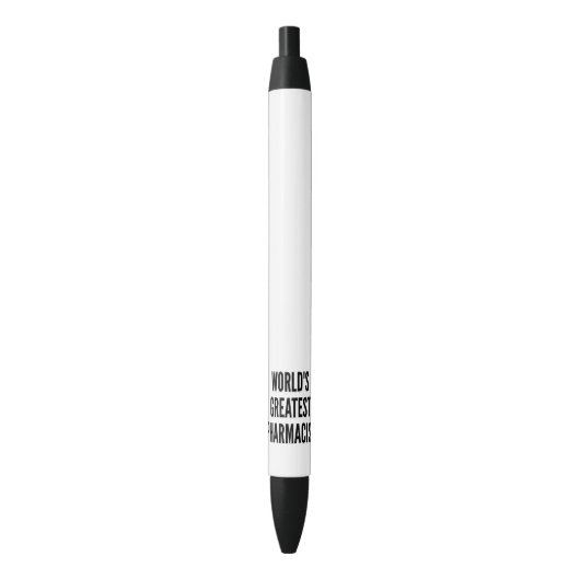 Wereldwijd apotheker zwarte inkt pen (Voorkant Verticaal)