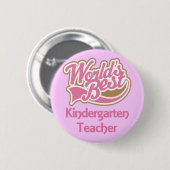 Wereldwijd beste Kindergarten leraar Ronde Button 5,7 Cm (Voorkant /achterkant)
