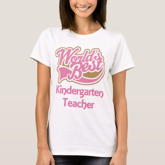 Wereldwijd beste Kindergarten leraar T-shirt (Voorkant)