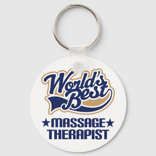 Wereldwijd beste massagetherapeut sleutelhanger (Voorkant)