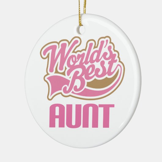Wereldwijd beste tante Ornament Keepomwille Cadeft (Links)