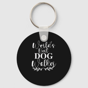 WERELDWIJD DE BESTE DOG WALKER SLEUTELHANGER