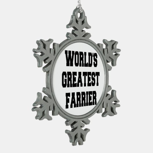 Wereldwijd de grootste aansteker tin sneeuwvlok ornament (Links)