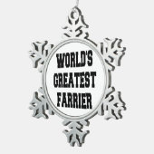 Wereldwijd de grootste aansteker tin sneeuwvlok ornament (Rechts)