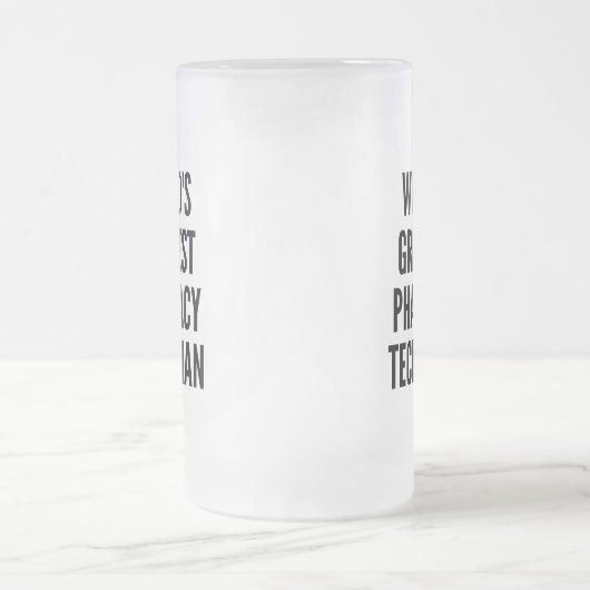 Wereldwijd de grootste apothekertechnicus matglas bierpul (Center)