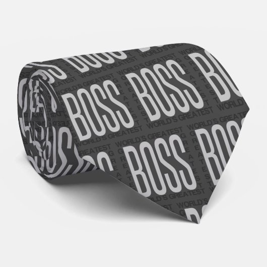 Wereldwijd de grootste baas stropdas (Opgerold)
