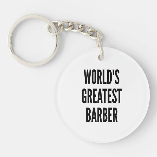 Wereldwijd de grootste barber sleutelhanger (Voorkant)