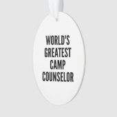 Wereldwijd de grootste Camp Counselor Ornament (voorkant)