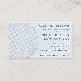 Wereldwijd elegant Bleek blauw modern bedrijf Visitekaartje