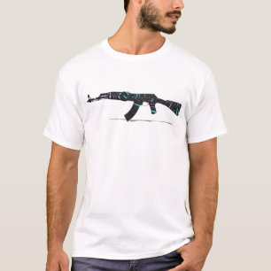 Wereldwijd offensief cz 75 ak 47 wapen t-shirt