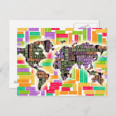 Wereldwijd reizen briefkaart (Voorkant / Achterkant)