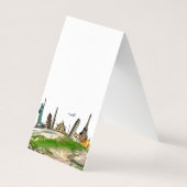 Wereldwijd Visitekaartje reisagent (Achterkant)