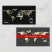 Wereldwijd/zilver visitekaartje (Voorkant / Achterkant)