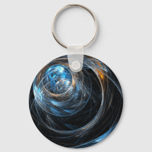 Wereldwijde Abstracte Art Sleutelhanger