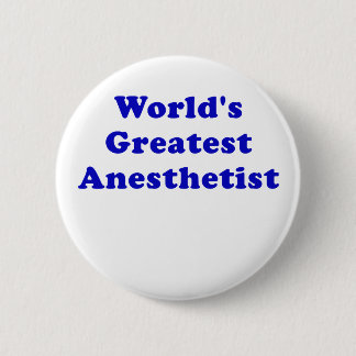 Wereldwijde anesthesist ronde button 5,7 cm