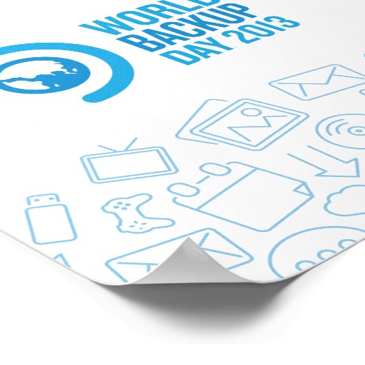 Wereldwijde back-updag Poster (Hoek)