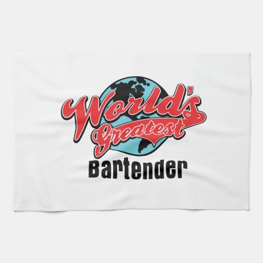 Wereldwijde Bartender Theedoek (Horizontaal)