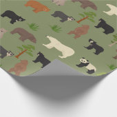 Wereldwijde Beren Cadeaupapier (Hoek)