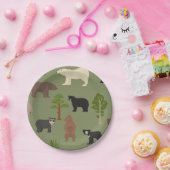 Wereldwijde Beren Papieren Bordje (Feest)