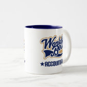 Wereldwijde beste accountant tweekleurige koffiemok (Voorkant rechts)