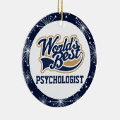 Wereldwijde beste psycholoog Gift Keramisch Ornament (Rechts)