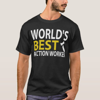 Wereldwijde beste veilingwerker Funny Job Title Au T-shirt