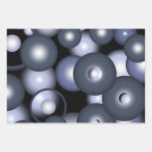 Wereldwijde concentrische cirkel orbitale Abstract Inpakpapier Vel (Voorkant)