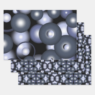 Wereldwijde concentrische cirkel orbitale Abstract Inpakpapier Vel