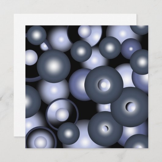 Wereldwijde concentrische cirkel orbitale Abstract Notitiekaartje (Voorkant / Achterkant)