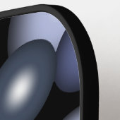 Wereldwijde concentrische cirkel orbitale Abstract Pickleball Paddle (Links Detail)