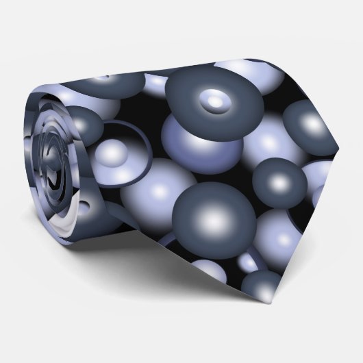 Wereldwijde concentrische cirkel orbitale Abstract Stropdas (Opgerold)