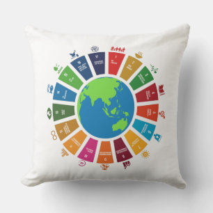 Wereldwijde doelen VN 2030-Sierkussen Kussen
